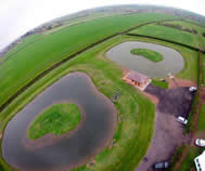 Eastfield Fisheries from the air - during construction